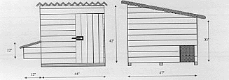 plan drawing of westford poultry coop